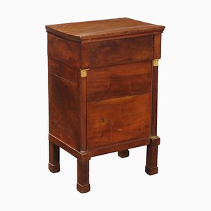 Empire Walnut Bedside Table