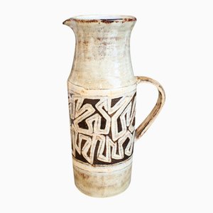 Vintage French Decorative Pitcher by Vieux Moulin, 1960s
