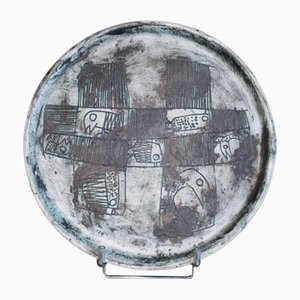 Vintage French Ceramic Tray by Jacques Blin, 1950s