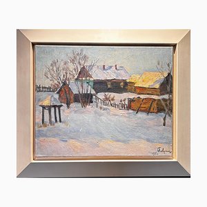 Boris Lavrenko, Abendlicht, Öl auf Leinwand, 1980er