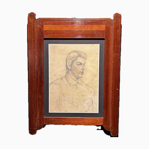 Frederick Sandys, Studie für ein Porträt von Philip Bedingfeld, 1870, Artwork on Paper