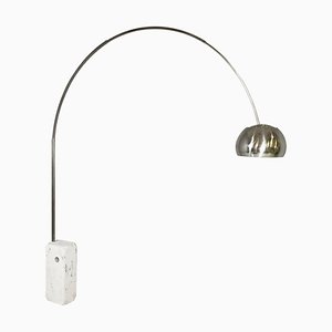 Mid-Century Modern Italian Arco Floor Lamp by Castiglioni Brothers for Flos, 1960s