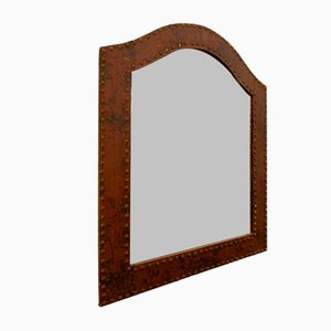 Espejo Mid-Century con tachuelas de flores