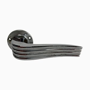 Mid-Century Italian Metal Door Handles Door, 1960s, Set of 2