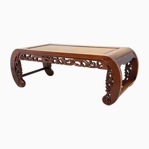 19th Century Oriental Hardwood Opium Coffee Table, 1880