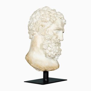 Hercules Büste auf Ständer von Pure White Lines