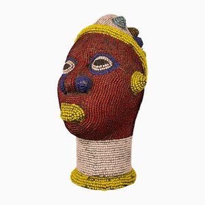 Figurine Tête Perlée, Afrique, 2000s