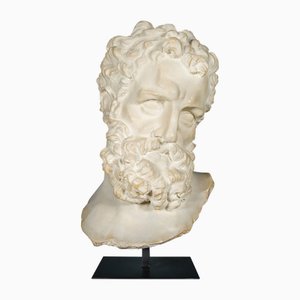 Giant Hercules Bust from Pure White Lines