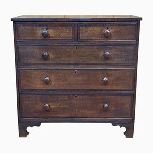 Commode à Tiroirs en Chêne, Angleterre, 19ème Siècle