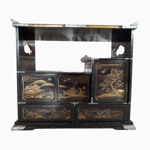 Small Japanese Lacquered Cabinet