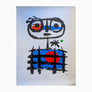 Joan Miró, Imaginary Boy, Sun Eater, Color Lithograph, 1970s