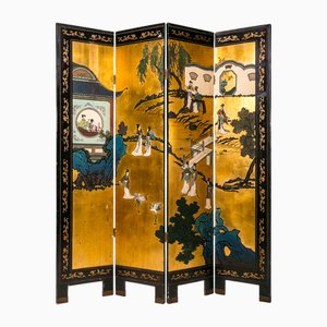 Screen Painted in Japanese Lacquer, 1930s