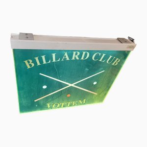 Illuminated Billard Club Signs, Set of 2