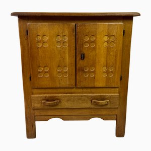 Dutch Brutalist Oak Cabinet, 1960s