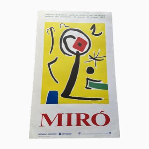 Mirò Lithograph Poster from Montedison, 1985