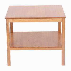 Tavolo da fumo nr. 4486 in legno di olmo di Kaare Klint per Rud. Rasmussen, anni '30