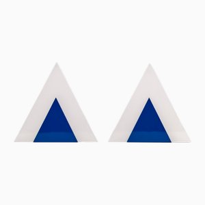 Italian Geometric Sconces by Harvey Guzzini, 1970s, Set of 2