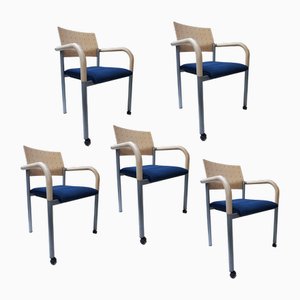 Postmoderne Sessel von Wiesner Hager für Arge2, 1983, 5er Set