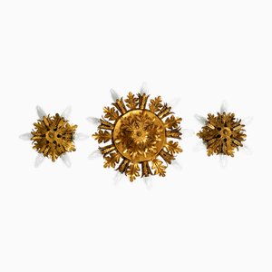 Italian Ceiling Lamps by Banci Firenze, Italy, 1960s, Set of 3