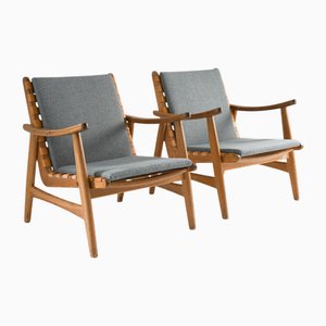 Set of Mid-Century Scandinavian Biri Lounge Chairs attributed to Harry Moen and Torbjørn Afdal, 1960s