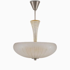 Lampadario in vetro, Scandinavia, attribuita a Orrefors, Svezia, anni '50