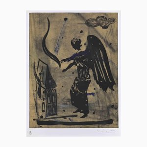 Luca Pignatelli, Olympic Flame, Lithograph, 2008