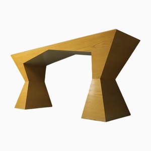 Italian Geometric Console Table, 1980