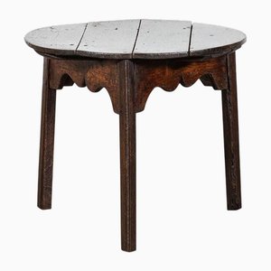 18th Century English Vernacular Oak Cricket Table, 1790