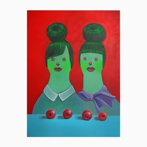 Natasha Lelenco, The Two Ones, 2024, Acrylic on Canvas