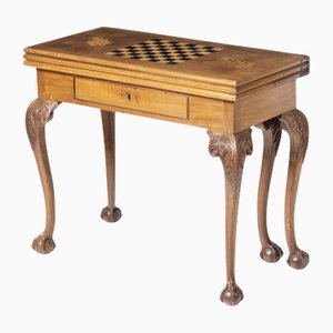 Portuguese Three Top Game Table by D. João, 18th Century
