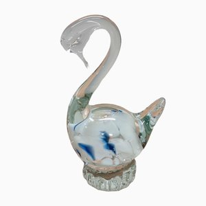 Presse-Papier Cygne Vintage en Verre, 1990s