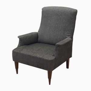 Italian Grey Lounge Chair, 1970s