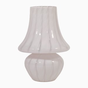 Italian Murano Glass Mushroom Table Lamp from Venini, 1970s