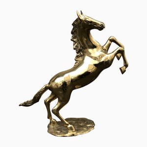 Cavallo Mid-Century in ottone, Italia, anni '50
