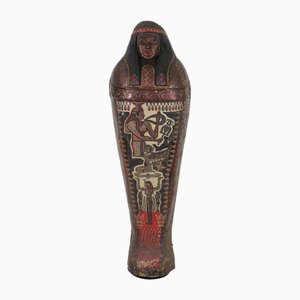 1st Half 20th Century Polychrome Theater Papier-Mâché Sarcophagus Cover, 1950s