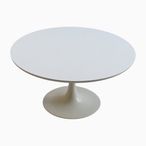 Vintage White Tulip Coffee Table by Maurice Burke for Arkana, 1960s
