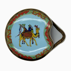 Le Voyage De Marco Polo Sugar Bowl by Versace for Rosenthal, 1993, Set of 2