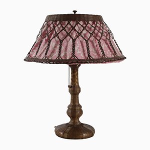 Arts and Crafts Pull Chain Table Lamp, 1930s