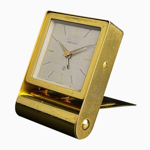 Swiss Travel Alarm Clock from Jaeger LeCoultre, 1950s from Jaeger Lecoultre