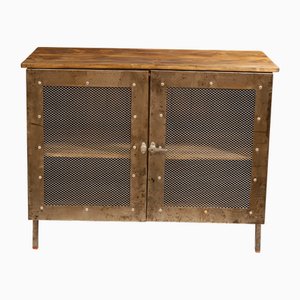 Industrial Czechoslovakian Iron Cabinet, 1950s
