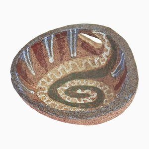 Vassoio Accolay in ceramica, anni '50