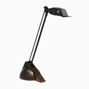 Schwarze Postmoderne Schreibtischlampe, 1980er