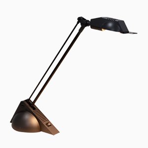 Postmodern Dark Grey Desk Lamp, 1980s