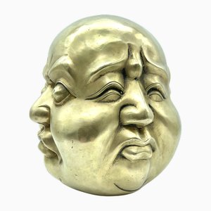 Bronze Statue of Four-Faced Buddha, 1980s