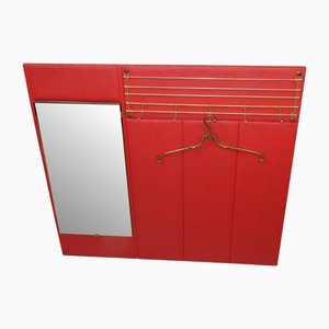 Vintage Garderobe mit Spiegel, 1970er