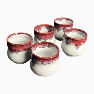 Japanese Yunomi Tea Cups, 1970s, Set of 5