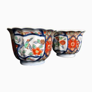 Japanese Yunomi Teacups in Arita Porcelain, 1950s, Set of 2