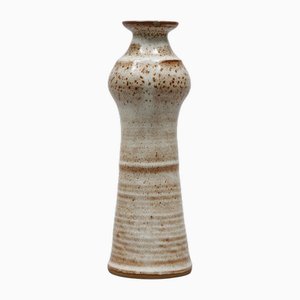 Enameled Ceramic Vase by Jacques Pouchain