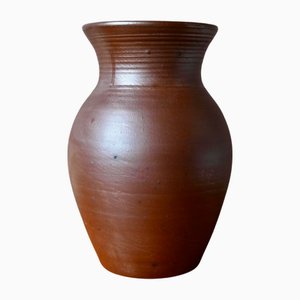 Grand Vase Brutaliste en Grès d'Alsace par Paul Schmitter