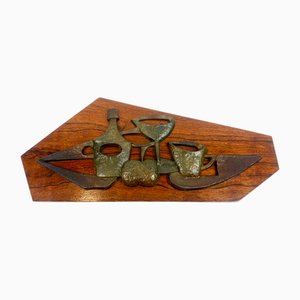 Mid-Century Czech Wall Relief in Aluminium, 1950s